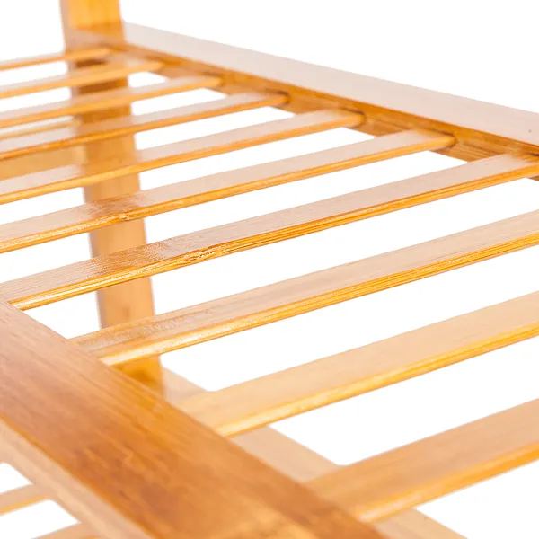 Bamboo Shoe Rack 4-Tier Entryway Shoe Shelf Storage Organizer For Home &amp; Office Easy To Assemble Wood Color_voghion.com
