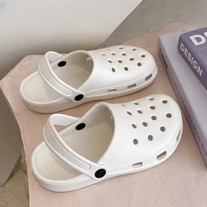 Fashion Waterproof Slippers Women Summer Outdoor Slides Soft Sole Garden Shoes Indoor Nursing Clogs Sandals S60711_voghion.com