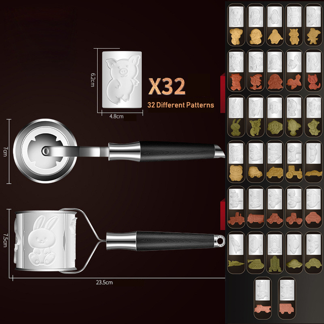304 ruostumattomasta teräksestä valmistettu rullakeksimuotti Animal Series sarjakuva Cookie kohokuviointi leima leikkuri Fondantti leivonnainen kakku koristelu leivontatyökalu_voghion.com
