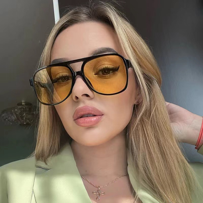 Fashionable large frame sunglasses for men and women, fashionable and versatile sunglasses, UV resistant sunglasses,