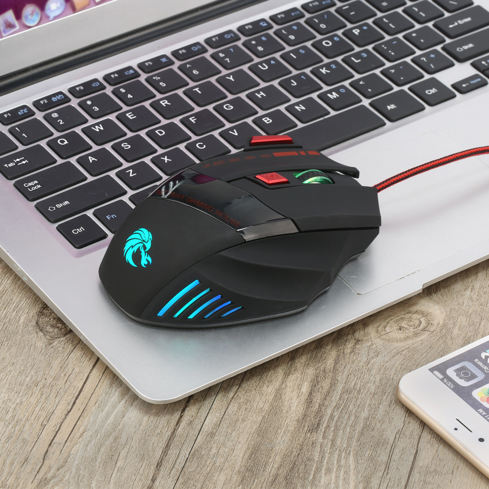 Colorful 7D glowing game mouse wired MOUSE 3200dpi firepower key batch 7_voghion.com