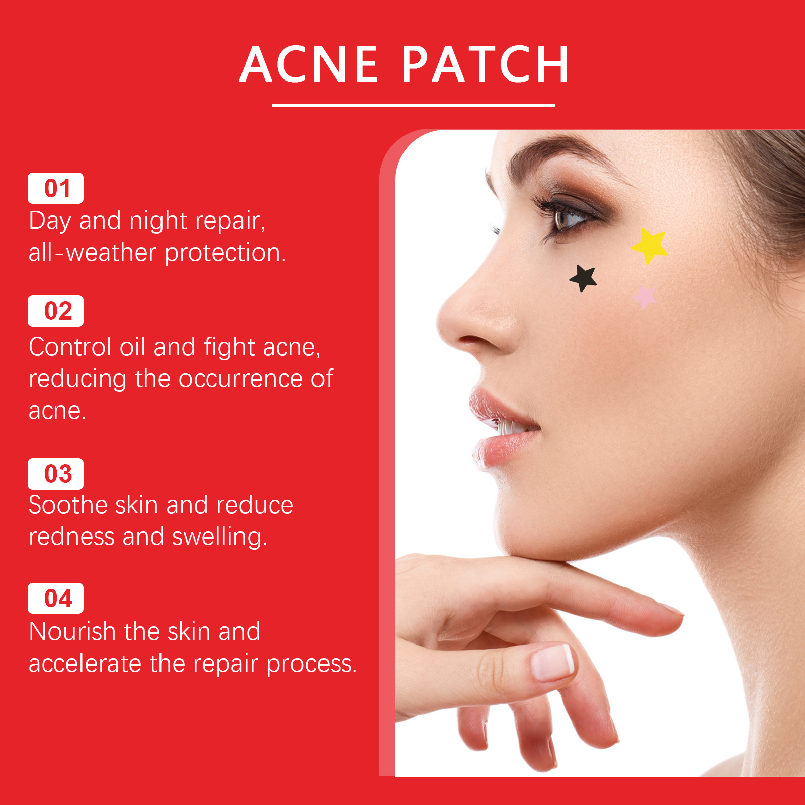 Jaysuing Blemish Acne Patch Clear Acne Face Cover Acne Care Facial Contact Patch_voghion.com