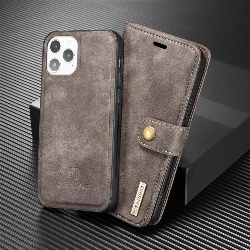 Detachable Magnetic Leather Phone Case for IPhone 15 12 13 11 14 Pro Max XS XR X SE 2022 8 7 Plus Wallet Card Holder_voghion.com