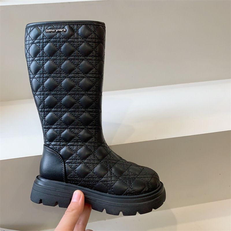2023 Herbst und Winter plus Veet Mädchen zweite Baumwollstiefel für kleine Mädchen_voghion.com