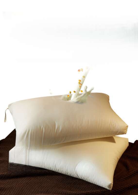 Almohada individual con núcleo de hotel de algodón puro, protección para el cuello, almohada de regalo de alta gama, transmisión en vivo_voghion.com