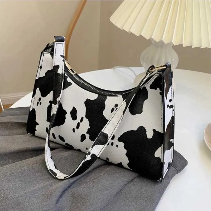Mode Zebra-Print Frauen Handtasche PU Einfache Unterarm Schulter Taschen Weibliche Täglichen Design Totes Geldbörse Tasche C241211_voghion.com