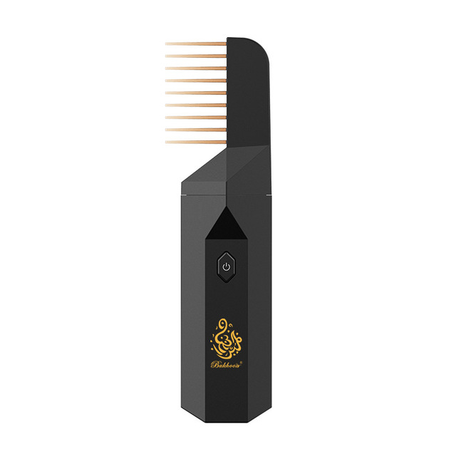 Spazzola per capelli elettrica Bruciatore di incenso per Bakhoor Ramadan Dukhoon Diffusore di aromi arabi per casa Ufficio Auto Ricaricabile Mini USB_voghion.com