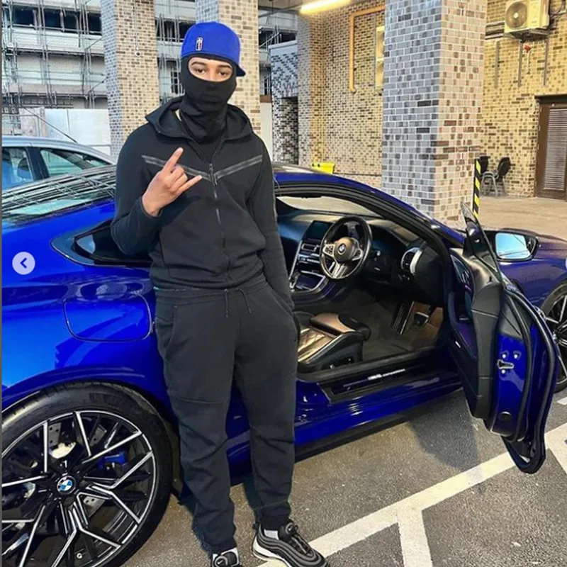 Tracuits Anzug Hoodie Mode Casual Sport Reißverschluss Jacke Hose Anzughose Männer Neu in Herren-Sets 230922_voghion.com
