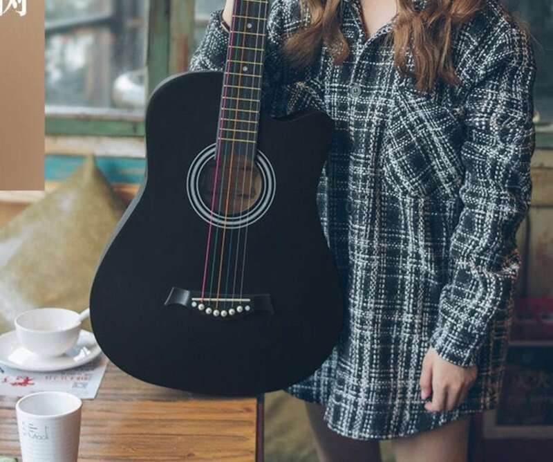 [First Order Straight Down] 41 Folk Acoustic Beginner Student Self-study 38 Inch Guitar Instrument_voghion.com