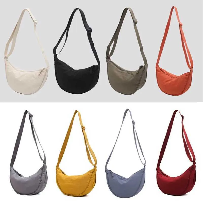 Lässige Hobo-Crossbody aus Nylon für Damen, Designer-Umhängetaschen, große Kapazität, Tragetasche für Damen, Reise-Shopper, Damengeldbörsen_voghion.com