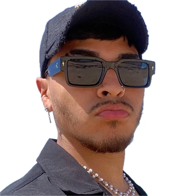 CB Oversized Square Sunglasses Men Retro Steampunk Glasses With Side Shields Extra Large Vintage Gothic Goggles Y2k_voghion.com