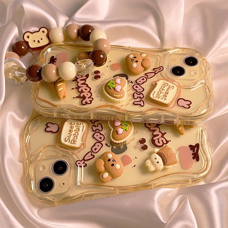 Aesthetic Bread Rabbit Phone Case For Xiaomi Smartphones_voghion.com