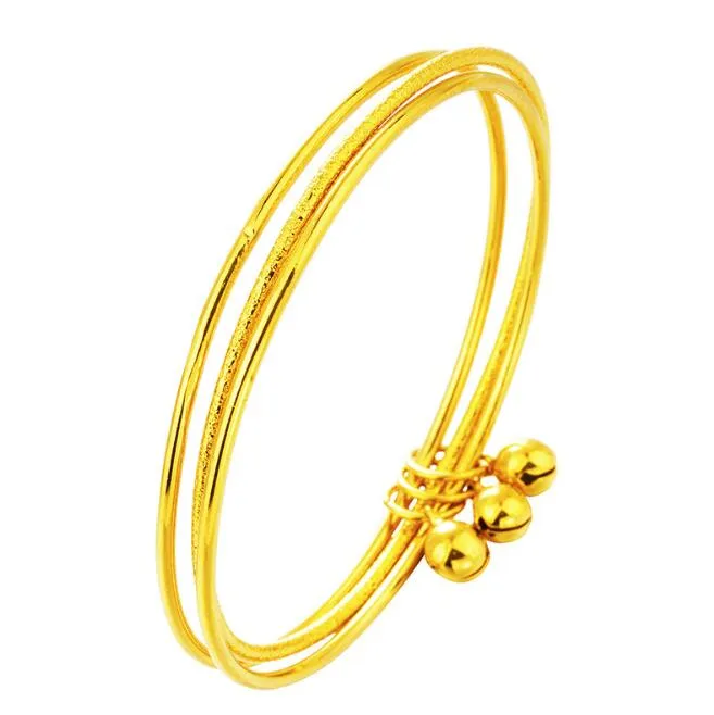 Velkoobchodní prodej špičkových značkových šperků, tenký 2mm Pulseira a náramek z dubajského zlatého drátu, náramek pro ženy a dívky, 3 ks/sada_voghion.com