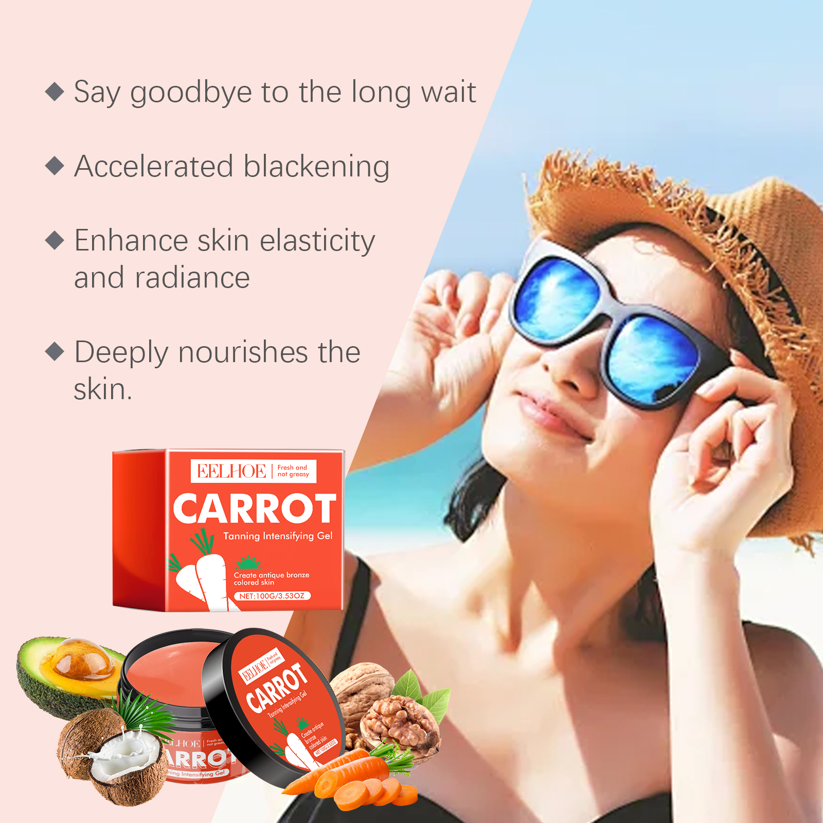 Eelhoe Carrot Black Gel Equalizes Skin Tone And Creates A Healthy Cream For Wheat Skin_voghion.com