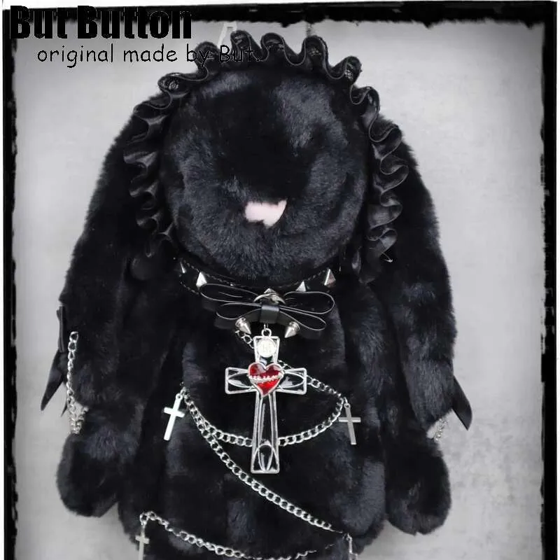 Same Style As Blogger Haruku Women Y2k Girl Halloween Gift Tote Punk Handbag Gothic Lolita Bunny Rabbit Cosplay Props_voghion.com