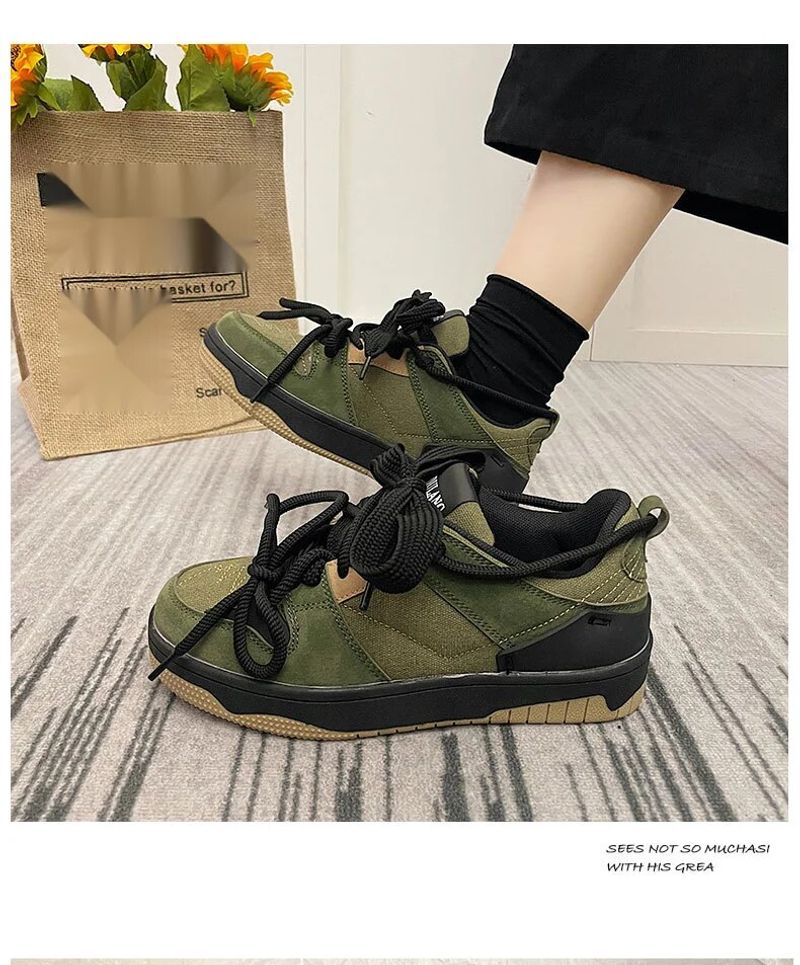 Xu Gwang's populaire Instagram-trend voor vrouwen, comfortabele dikke zolen, nichestudenten, Amerikaanse stijl board casual_voghion.com