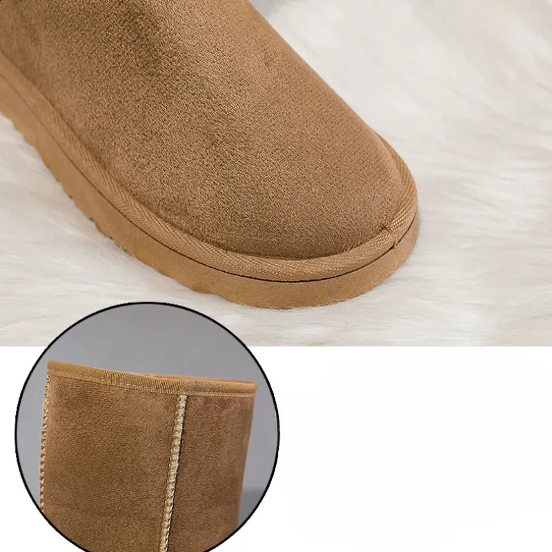 Damen Schneestiefel Klassisch Wasserdicht Echtleder Mit Fellfutter_voghion.com