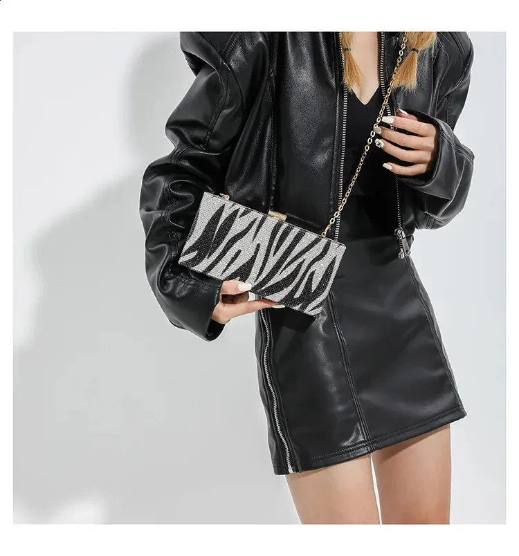 Geantă de mână Dia pentru cină, petrecere, nuntă, clip, seară, lanțuri, geantă de umăr crossbody cu paiete, Clutch 240830_voghion.com