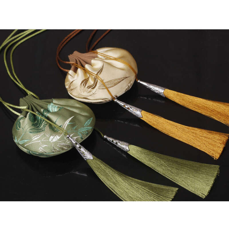 Anhänger Besticktes Handgemachtes Beifuß Duftsäckchen Leere Tasche_voghion.com
