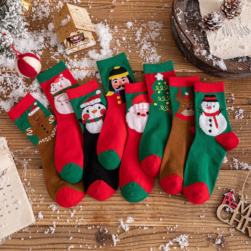 Autumn/Winter Children's Mid Tube Christmas Soft, Comfortable, Breathable, Warm Available in 8 Colors Cartoon Full_voghion.com