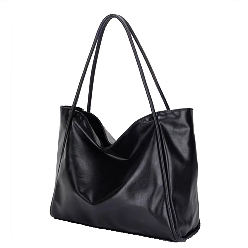 Women's 2024 Spring/Summer Tote Handheld Large Capacity and Textured New Bag, Unique Design, One Shoulder Underarm Bag_voghion.com