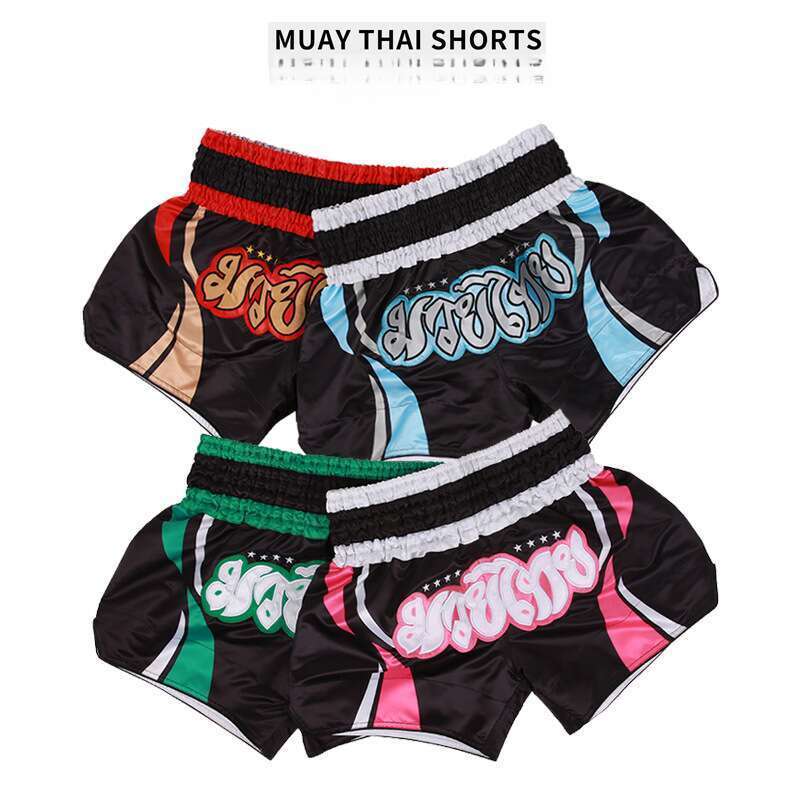 ANOHERBOXER Retro Muay Thai hlače MMA mešane borilne veščine One Fighting tekmovanje kratke hlače Sanda Wushu_voghion.com