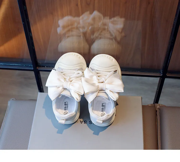 Piger Sport med Sommerfugleknuder Børn Småbørn Skridsikre Tykke Bund Cutefeet Sneakers Børn Hook and Loop Casual_voghion.com