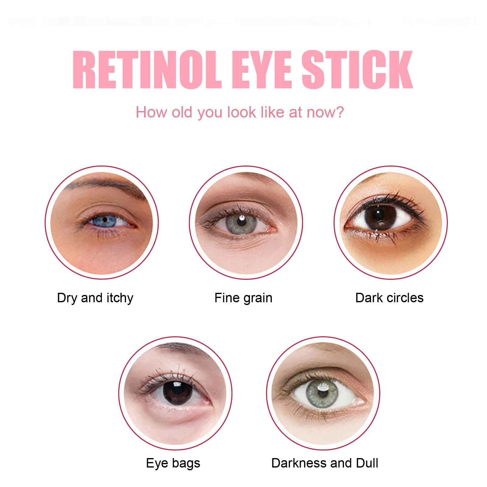 EELHOE Stick de Retinol Formulă delicată Cremă hidratantă pentru piele, hrănitoare și catifelată pentru ochi_voghion.com