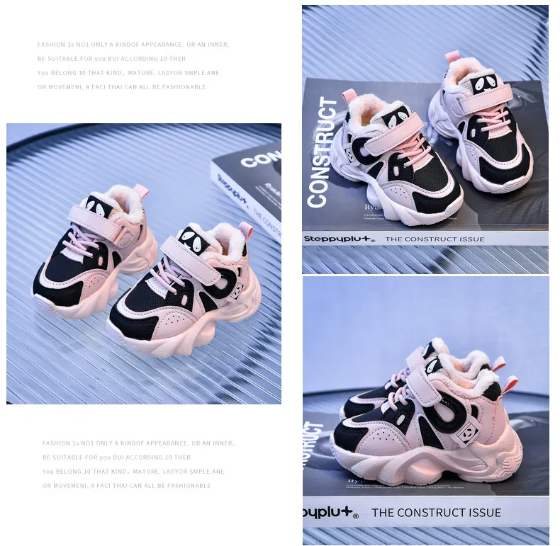Toddler Running Sport Children Boy Kid Winter Plus Warm Sneakers Girl Casual Shoes Trainers sizes 21 - 30_voghion.com
