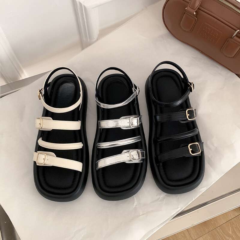 Sommer Outdoor Schuhe 2025 Neue Casual Strand Schuhe Dicke Römischen Sandalen_voghion.com