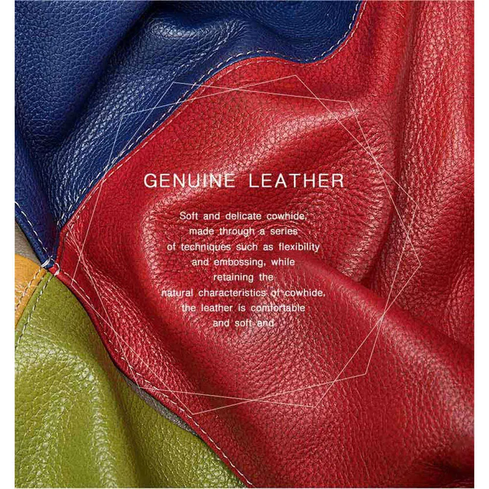 Oversized Tote Bag Genuine Leather Shoulder Bag Vintage Handbag_voghion.com