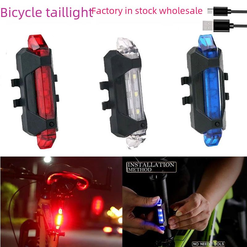 Robustes USB-Fahrradrücklicht für Nachtfahrten_voghion.com