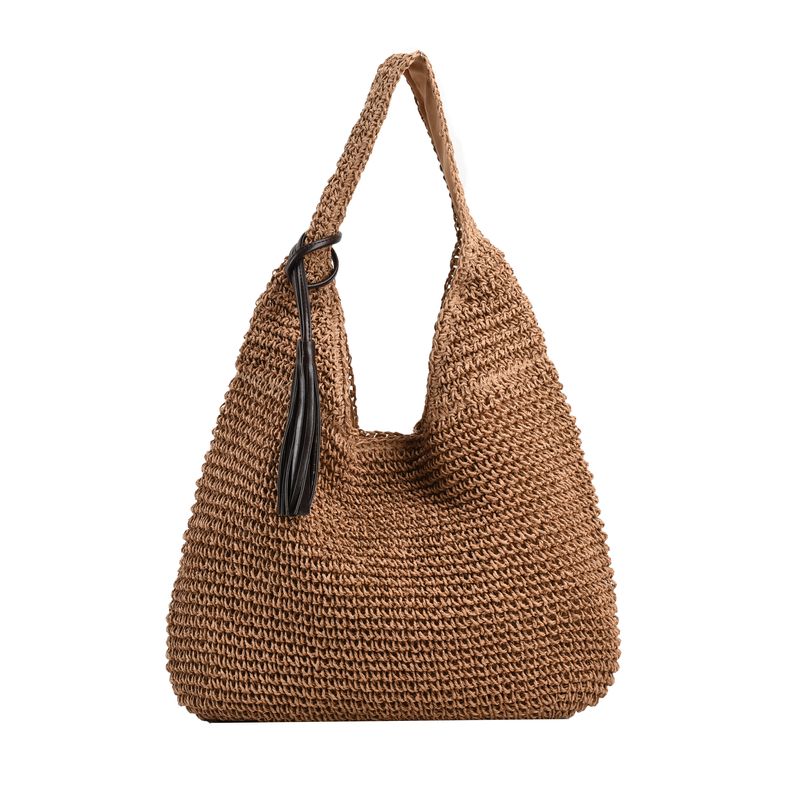 Neu Sommer Frauen Reise Stroh Taschen Rattan Schulter Crossbdoy Handarbeit Gewebt Strand Tasche Weiblichen Große_voghion.com
