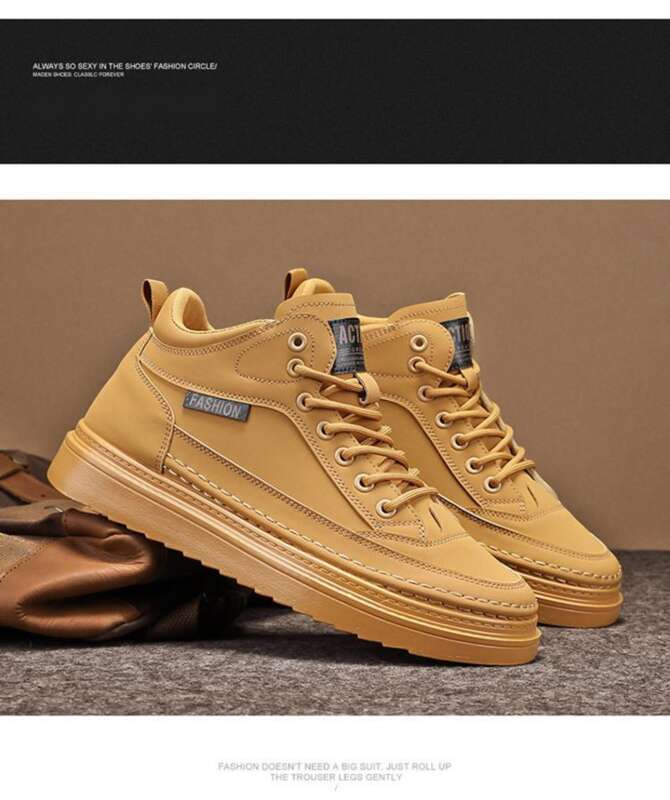 Herren Martin Boots Aus Leder Mit Dicker Sohle Im Workwear Stil_voghion.com