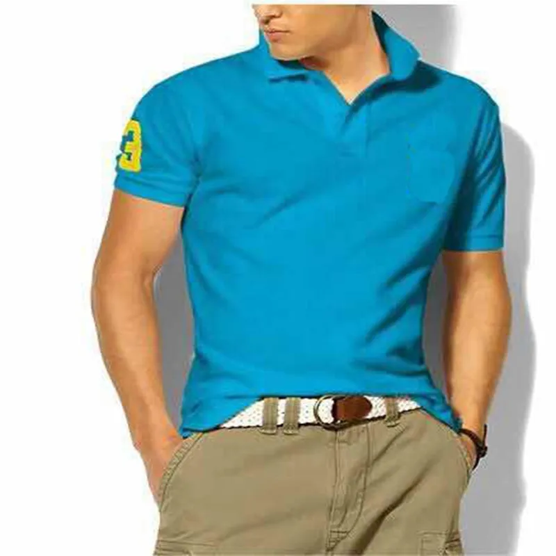 Hombre Big Pony brand High Quality Polo Top Men Short Sleeve Casual Embroidery Homme male polo shirt Mascuo lapel tee_voghion.com