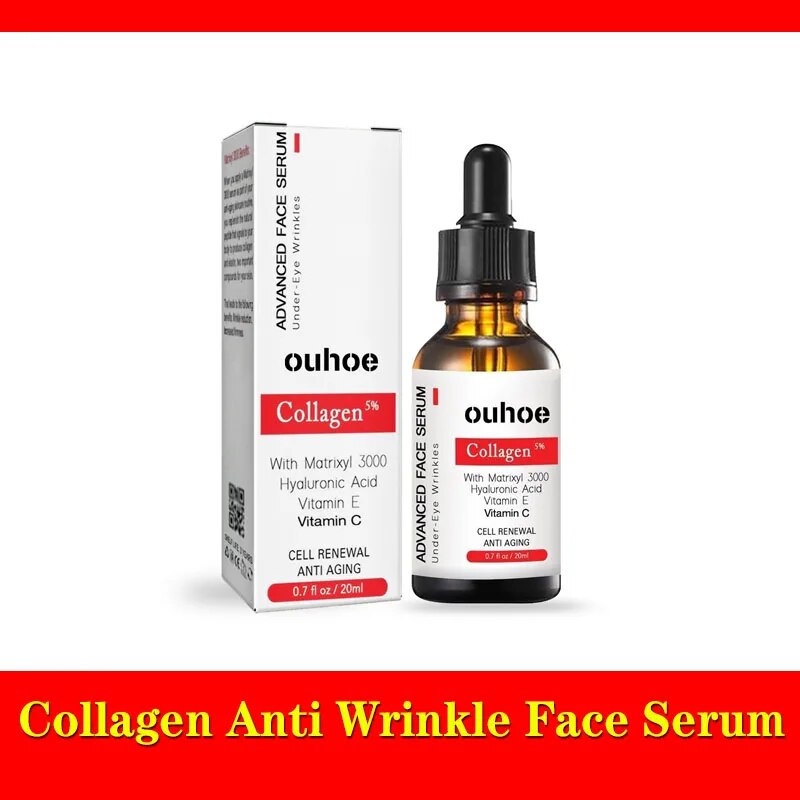Cuidado de la belleza tienda arrugas colágeno eliminar suero facial reafirmante esencia antienvejecimiento desvanecimiento líneas finas blanqueamiento hidratante piel Coche_voghion.com