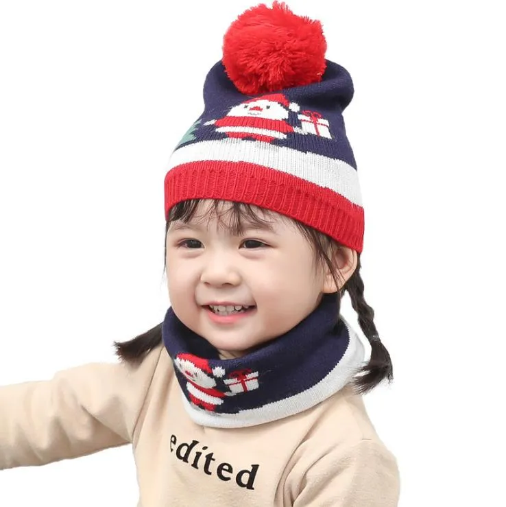 Fashion- children's scarves, neck hats, knitted wool set, men and women, baby, Christmas gift, bib_voghion.com