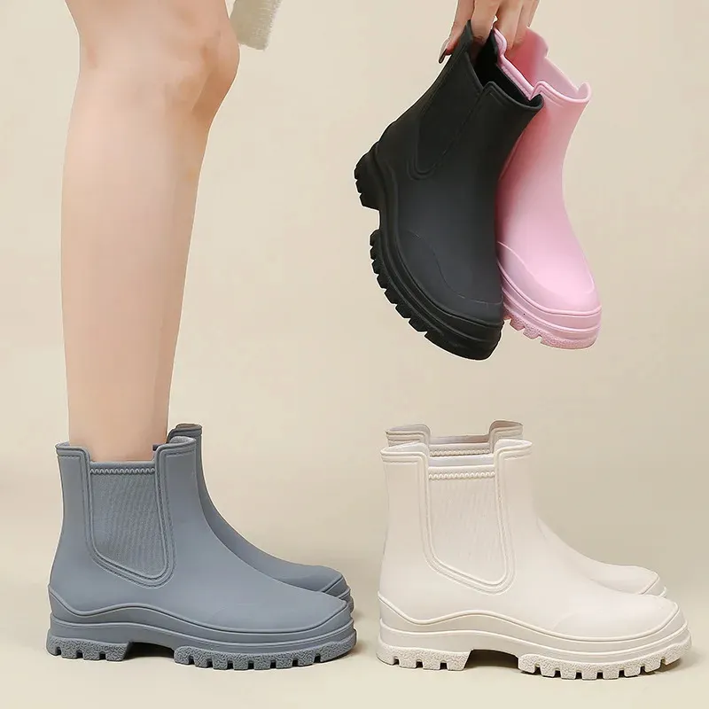 Regnstövlar Dam Vattentät Isolerad Gummi Skor Dam Trädgård Galoscher Boots Dam Fiske Vatten Sko Botas Para Lluvia_voghion.com