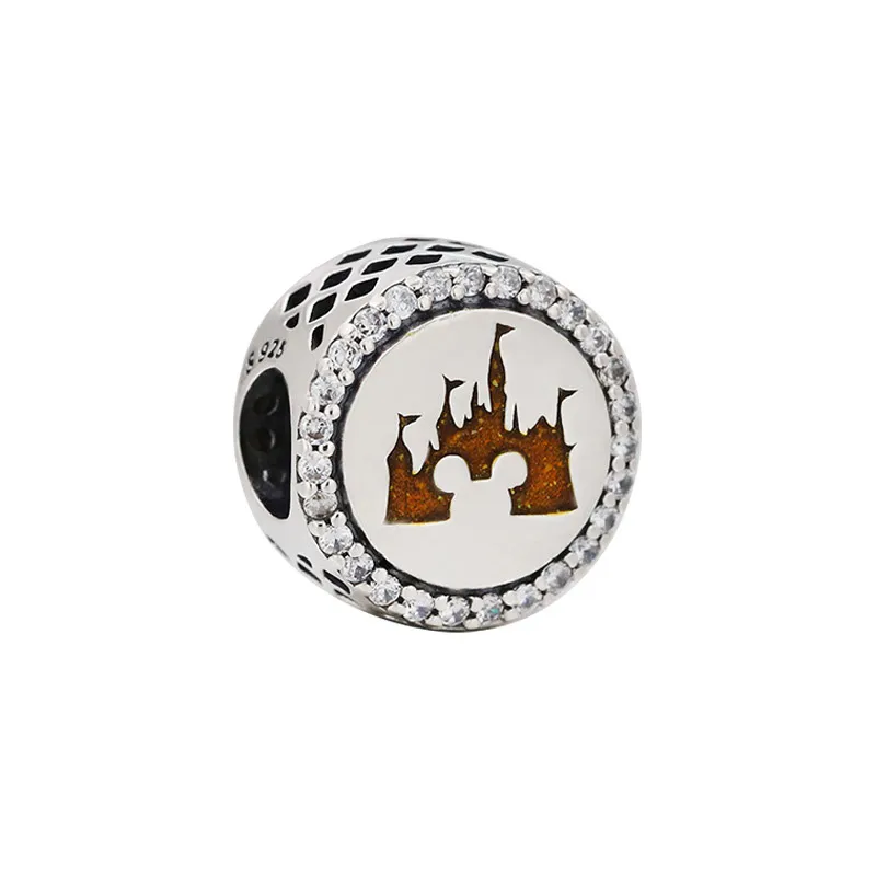 Designer Sterling Sier Loose Beads Beaded Bottle Cap Safety Chain Pendant Bracelets Original Fit S Charms Fashion_voghion.com