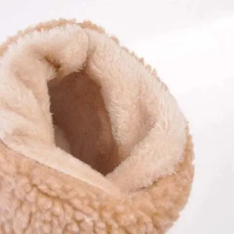 Inverno Pele Neve Senhoras Quentes Botas de lã Botas de tornozelo Sapatos confortáveis plus size 35-43 Casual Mulheres Botas de cano médio_voghion.com
