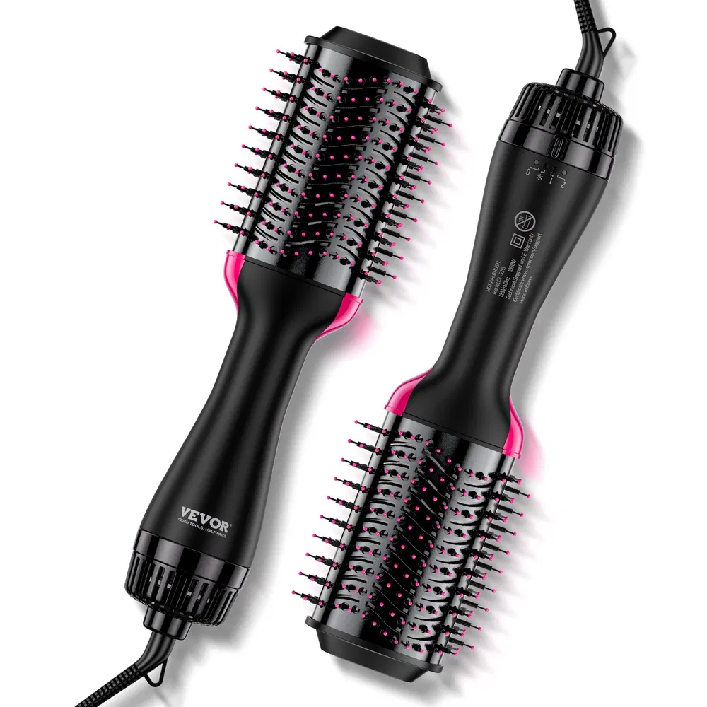 VEVOR Hair Blow Dryer Brush Ionic Hair Dryer And Styler With 2.95' Oval Barrel_voghion.com