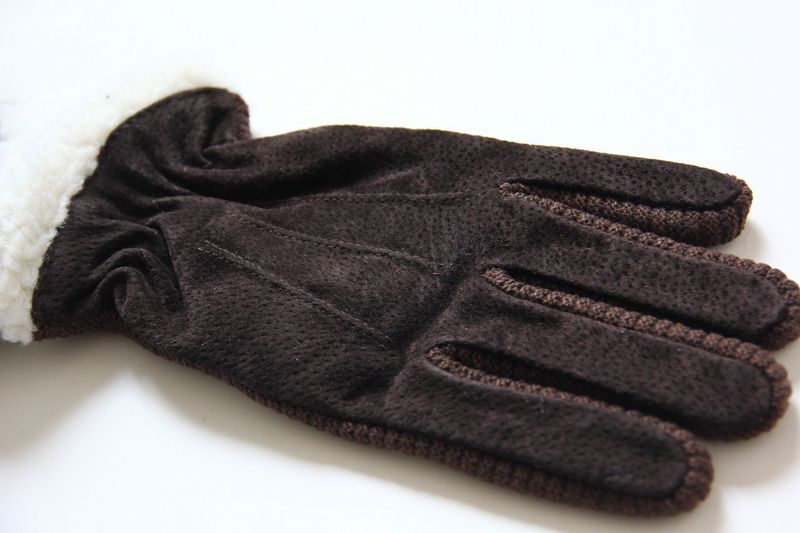 Cycg Protection Cold-proof Suede Rider Warm Gloves Take-out Outdoor Windproof Motorcycle Men's Winter Thickened Veet_voghion.com