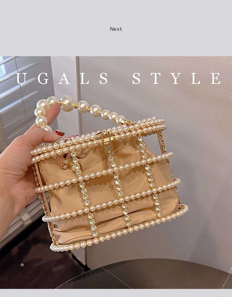 Designer aushöhlen Gold Metall Käfig Kristall glänzend Rhie Dia Abend Hochzeit Party Kupplung Geldbörse Umhängetasche_voghion.com