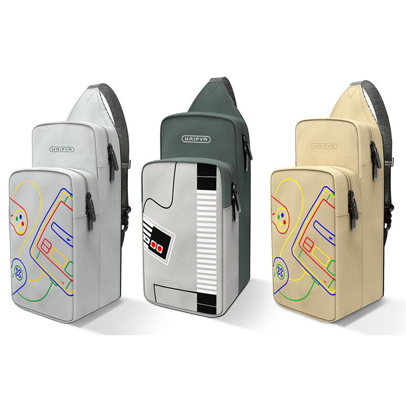 Per Nintendo Switch Borsa a tracolla portatile con maniglia Borsa da viaggio Borsa da petto impermeabile di grande capacità Accessori per giochi_voghion.com