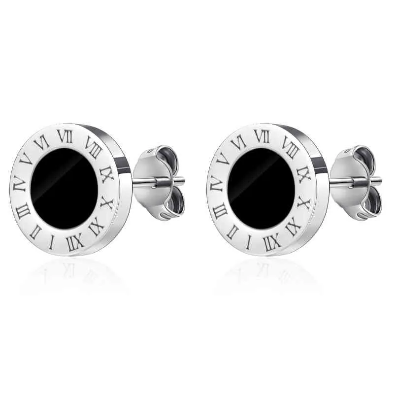 Parure collier et boucles d'oreilles chiffres romains cristal_voghion.com