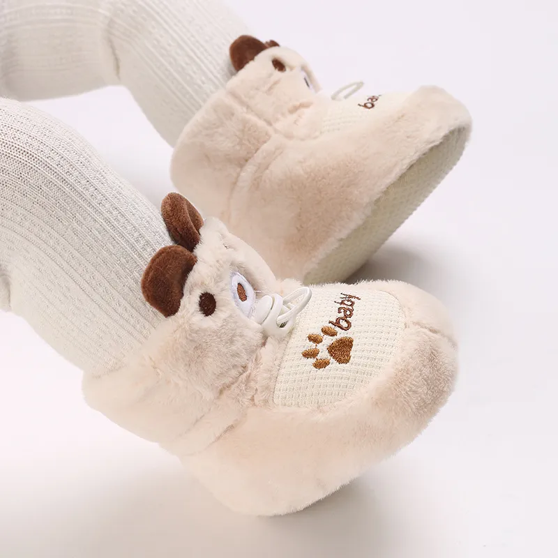 Chaussons bébé doux antidérapants pour l'hiver bottines bébé_voghion.com