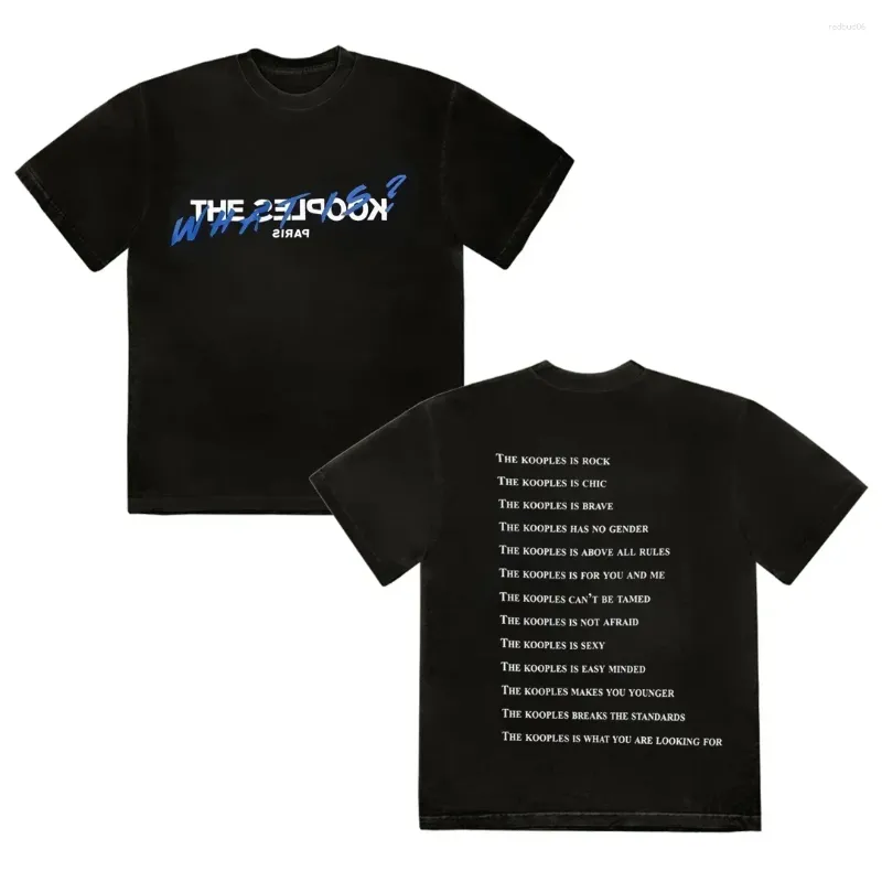 Men's T Shirts 2025 Graphic Printing Kooples Women T-shirt Year Gift Top Clothing Brands Print Shirt Tops Tees_voghion.com