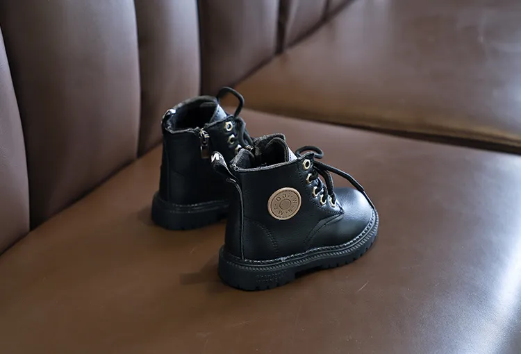 Kinder Mode Lässig Kleinkind Jungen Mädchen Herbst Winter Leder Stiefel Kinder Happysteps Lauf Sport Schnee Schuhe Größe_voghion.com