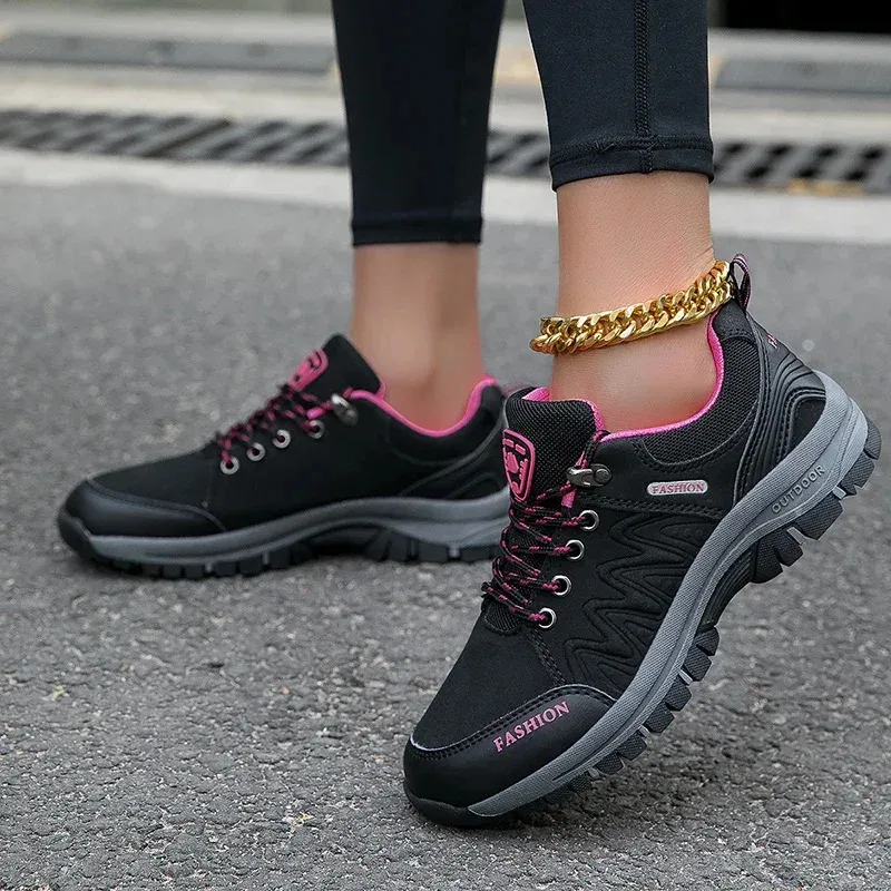Wasserdichte Damen Wanderschuhe Rutschfeste Outdoor Trekkingstiefel_voghion.com