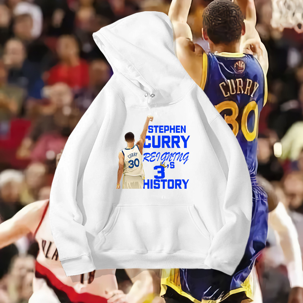 Y Basketball Star Curry Three Point King Felpa con cappuccio Set Copricapo Trendy Largo Manica lunga Sport e Casual Esterno_voghion.com